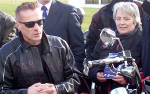 Linda O'Loideoin with Larry Mullen Jr.